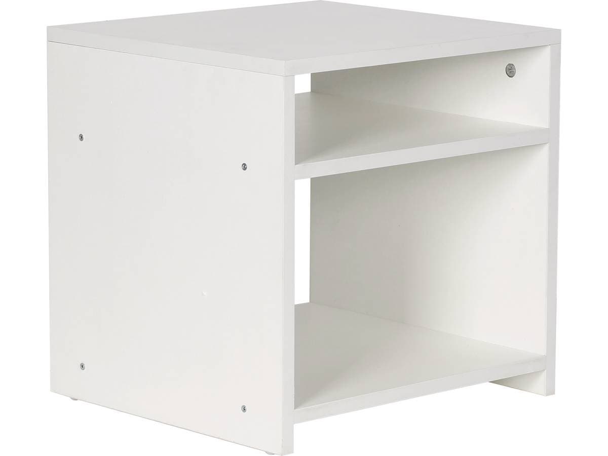 Chevet "York" 2 niches - Blanc