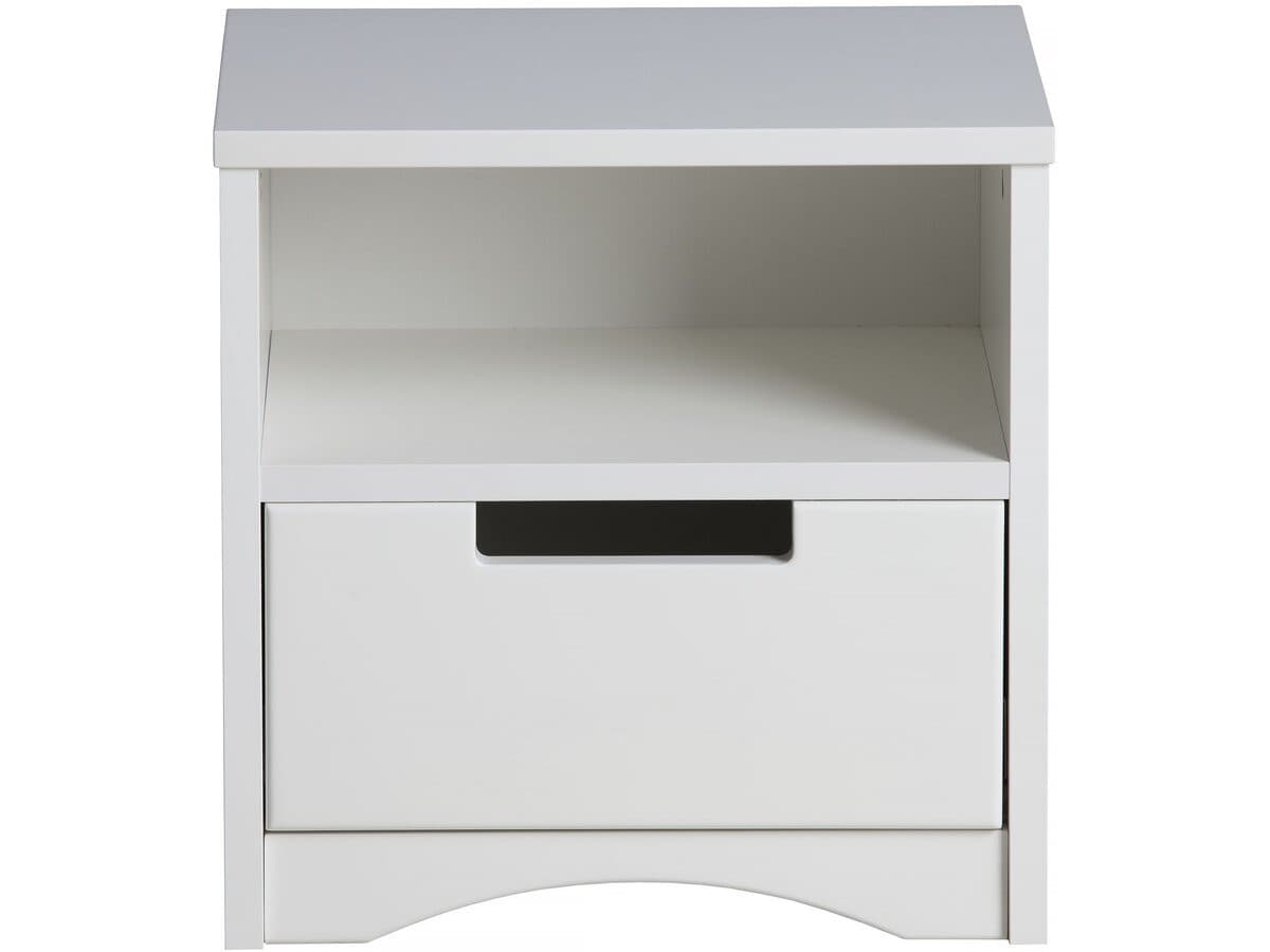 Table de chevet pour enfants "Classic" -40,5 x 39,5 x 30,5 cm- Blanc